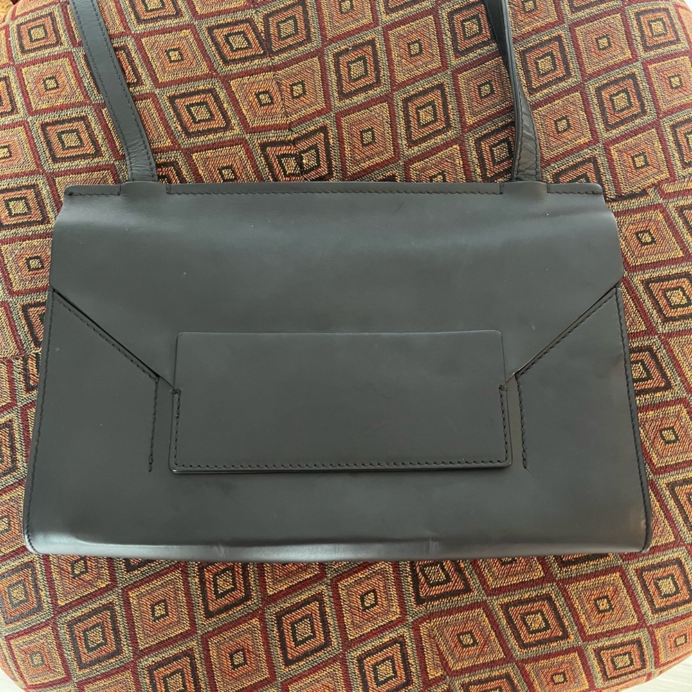 Everlane black leather crossbody bag